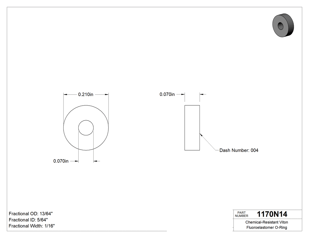 Technical drawing - 1170N14